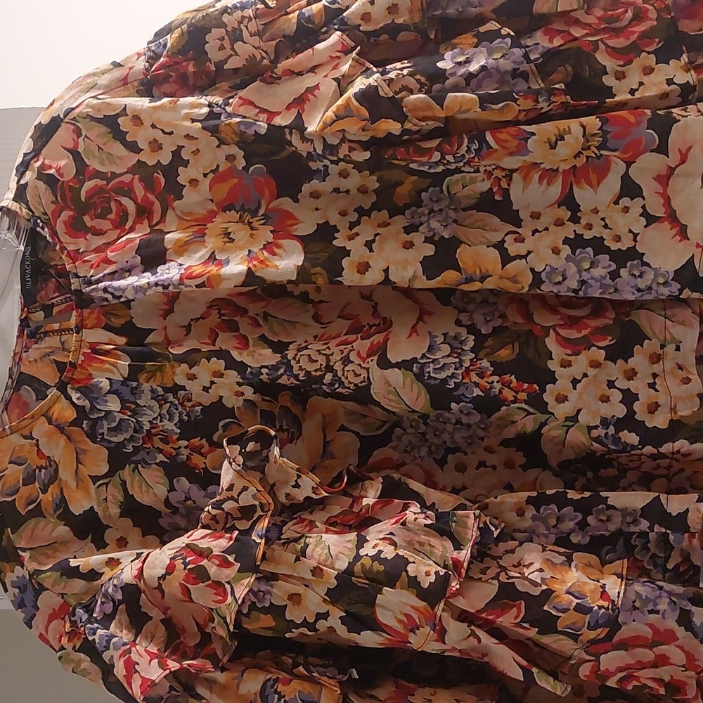 Multi colored floral top